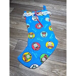 Thomas The Train Christmas Stocking Blue Red Holiday Decor Handmade‎